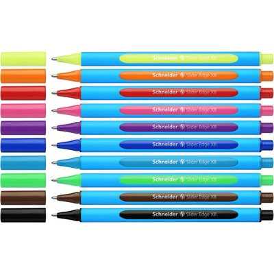 Schneider Slider Edge XB Ballpoint Pen - Assorted (10 Pack) Image