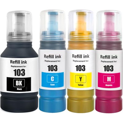 Generic Epson 103 Ink Bottle Refill Bundle Image