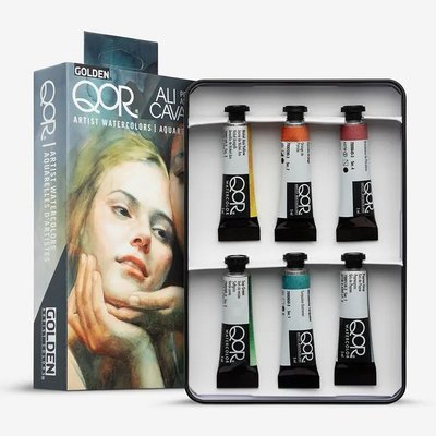 Golden Qor Ali Cavanaugh Portrait Watercolour Paint Set (6 Colours)(5 ml) Image