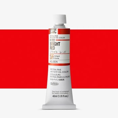 Holbein Artists' Extra Fine Oil Paint - Bright Red (40 ml) Image