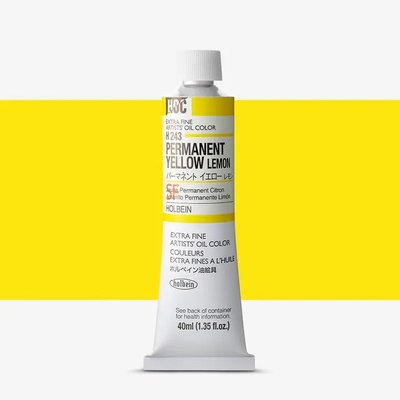 Holbein Artists' Extra Fine Oil Paint - Permanent Yellow Lemon (40 ml) Image