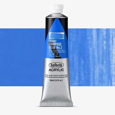 Holbein Heavy Body Acrylic Paint - Compose Blue 2 (60 ml) Image