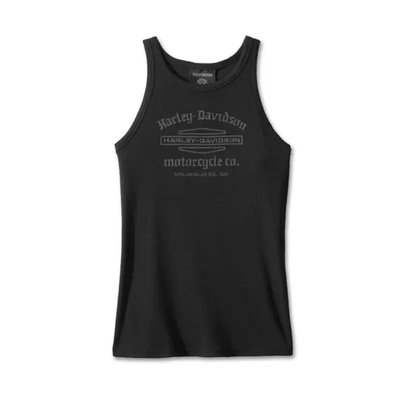 Women's Stacked Bar & Shield Racerback Tank (M) Image