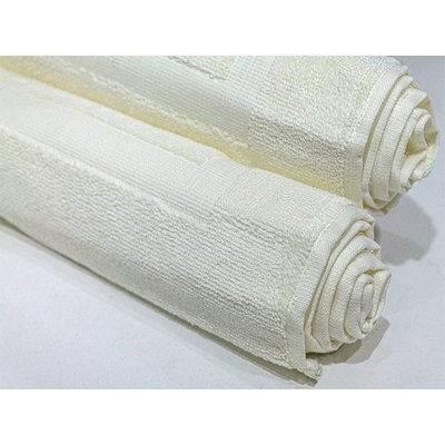 Bunty Plush 100% Cotton Bath Mat (Bright White)(Pack of 2)(750gsm)(50 x 80cm) Image