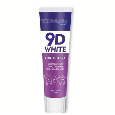 VIDOsmile 9D White Toothpaste, Deep Cleaning, Teeth Brightening, 100g Image