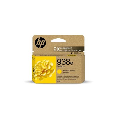 HP 938e Yellow High Yield EvoMore Original Ink Cartridge Image
