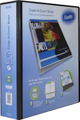 Bantex A4 CAC Presentation Lever Arch File (70mm)(Black) Image