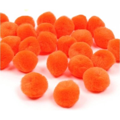 Dala Craft Pom Poms - Orange (20mm)(24 Pack) Image