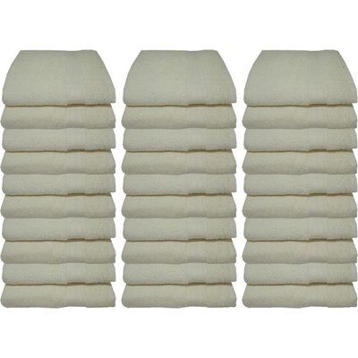 Bunty Plush Bath Towel (Bright White (Cream))(450GSM)(70x130cm)(30 Pack) Image