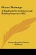 House Drainage - A Handbook For Architects And Building Inspector (1895) (Paperback): George Alexander Thomas Middleton