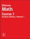 Glencoe Math, Course 3, Student Edition, Volume 1 (Paperback): McGraw-Hill