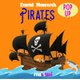 10 Pop Ups: Pirates (Hardcover): David Hawcock