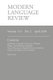 Modern Language Review (113 - 2) April 2018 (Paperback): D.F. Connon