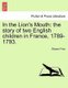 In the Lion's Mouth - The Story of Two English Children in France, 1789-1793. (Paperback): Eleanor Price
