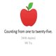 Counting From One To Twenty-Five With Apples (Paperback): Wil Tru