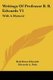 Writings Of Professor B. B. Edwards V1 - With A Memoir (Paperback): Bela Bates Edwards, Edwards A. Park