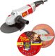 Polisher Pol04 + 3pc F/Pad Spc00203/205/207 + 3pc Mic. Cloth Spc00104: 