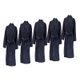 Bunty Plush 100% Cotton Shawl-Collar Terry Bathrobe (Estate Blue)(Pack of 5)(450gsm): 