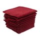 Bunty Plush Terry Fringe Guest Towel (Red Pear)(Pack of 10)(380gsm): 