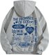 Women's Inspirational Quote Hoodie (Grey, Small): 