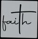 Faith - 20x15cm - Stencil: 