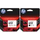 HP 652 Black and Tri Colour Combo Pack Ink Cartridge: 