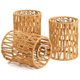 Chenshia 3pc Boho Rattan Lamp Shades - Replacement for Pendant & Wall Lamps - Khaki: 