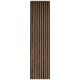 Chenshia Modern 3D Oak Wood Slat Wall Panel - DIY Acoustic Wall Art Dcor - Walnut: 