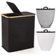 Chenshia Laundry Hamper with Lid,Double Laundry Hamper with 2 Removable Bag - Carbon: 