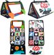 Chenshia Tummy Time Baby Mirror with Crinkle Cloth Book&Teether 3 IN 1 Set - Letters: 