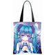 ANIMANGA Waterproof Oxford Tote Bag with Flocking Print-Digital HatsuneMiku: 