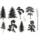 Clear Reusable Stamps - Trees: 