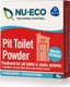 Nu-Eco Bio-degradable Pit Toilet Powder 80g unit with Bacteria and Enzyme Actives (80g single ): 