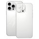 iPhone 16 Pro Easy Replacement Big Camera Hole Glass Back Battery Cover(White): 