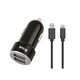 Sn�g Car Juice 17W Dual USB Port Fast Charging Car Charger plus 1.2m USB to Lightning Cable (Black): 
