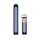 E?pique Silicone Two-Tone Small Hole Watch Strap ? Garmin Vivofit 1 & Vivofit 2 (Black and Blue): 