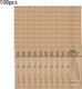 100pcs,Disposable Wooden Cutlery Set -Fork, Knife, Spoon & Napkin, Individually Wrapped, 6.3 Inch, Eco-Friendly: 