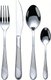 4-piece set,Stainless Steel Cutlery Silver Kitchenware Gift Elegant Flatware Dining Essentials Tableware Utensils: 