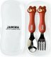 Bear Set,Cartoon Animal Kids Spoon and Fork Set Dessert Spoon for Children Fork Baby Tableware Gadgets Children's Cutlery...