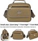 101 small khaki thickened fabric version,Oxford Cloth Canvas Business Bag Single Shoulder Crossbody Handbag: 