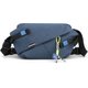 1811Pure blue/standard version with color lanyard,New Men's Large Capaci Crossbody Bag Menger Bag: 