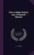 How to Make Poultry pay, a Practical Manual (Hardcover): F. G. Paynter