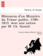 Me?miores d'un Ministre du Tre?sor public, 1780-1815. Avec une notice par M. Ch. Gomel. (French, Paperback): Francois...