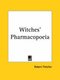 Witches' Pharmacopoeia (1896) (Paperback): Robert Fletcher