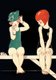 Carnet Ligne, Fillettes Sur Un Plongeoir (French, Paperback): Rene Vincent