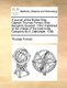 A Journal of the Esther Brig, Captain Thomas Forrest, from Bengal to Quedah. 1783. Published at the Charge of the East-India...