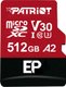 Patriot EP Series 512GB V30 A2 MicroSDXC Card: 