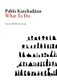 What to Do (Paperback): Pablo Katchadjian