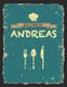 Kochboss Andreas - Das personalisierte Rezeptbuch zum Selberschreiben fur 120 Rezept Favoriten mit Inhaltsverzeichnis uvm. -...