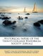 Historical Papers of the Trinity College Historical Society [serial] Volume 1906 (Paperback): Trinity College Historical...